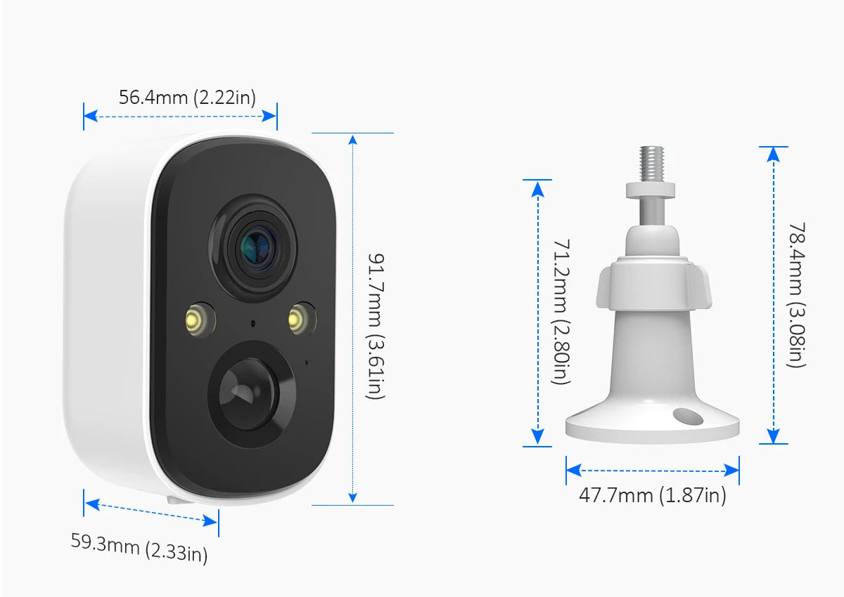 Security Battery Camera with Solar Panel