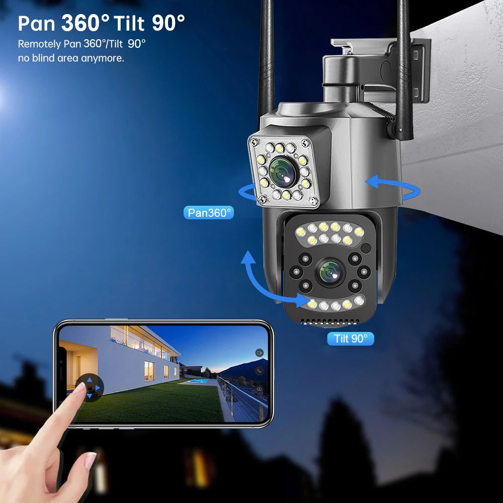 Dual Lens urveillance  Security Camera