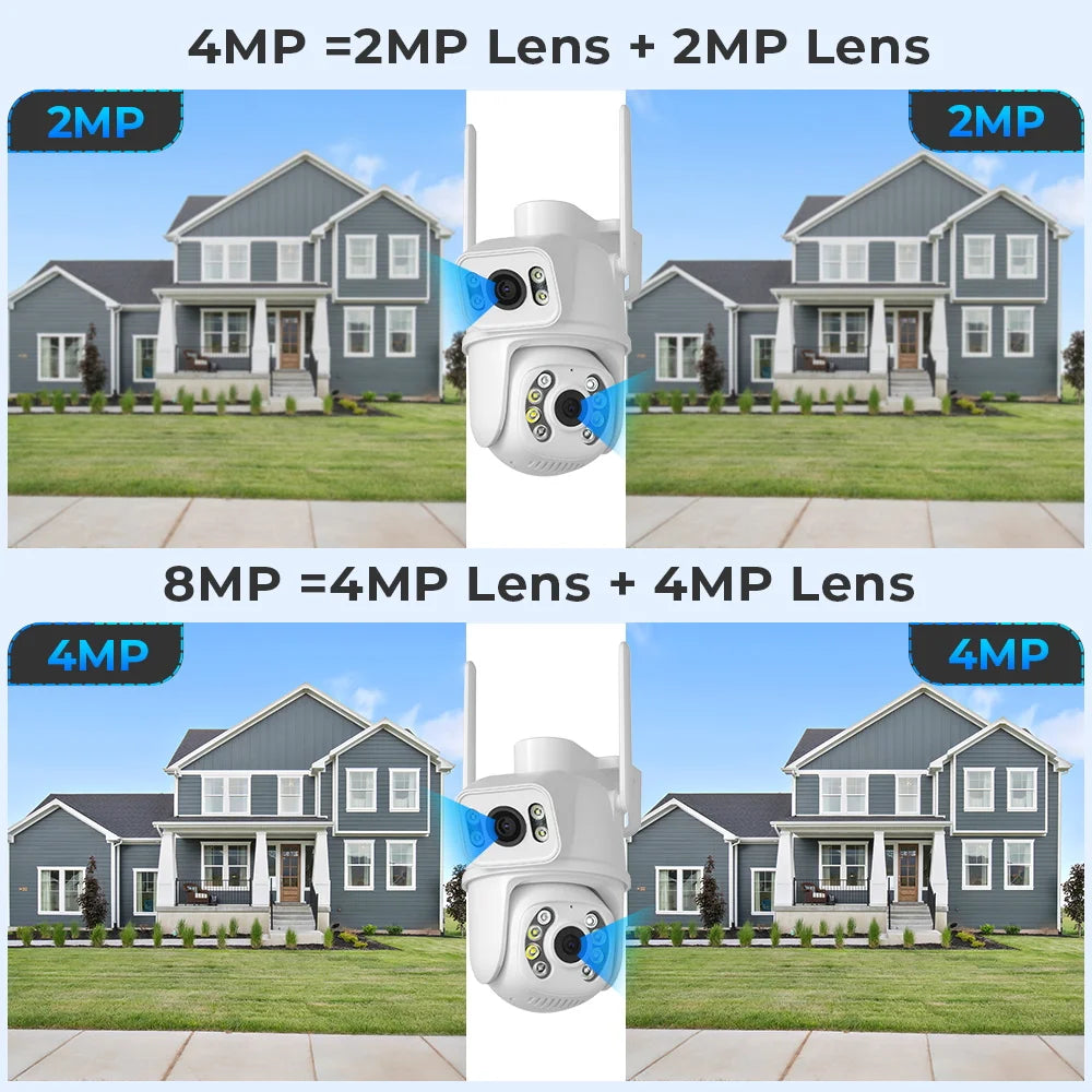 Camera Dual Lens with Dual Screen