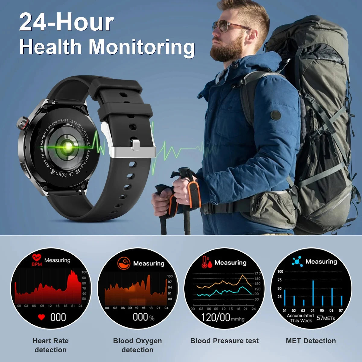 New GPS Smart Watch Men