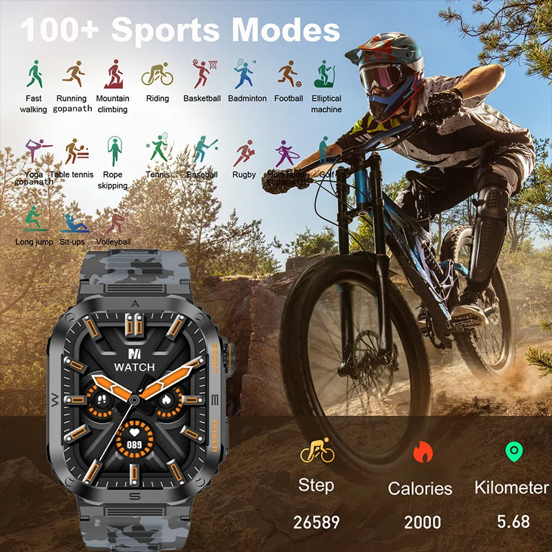 Rugged And Durable Military Smart Watch