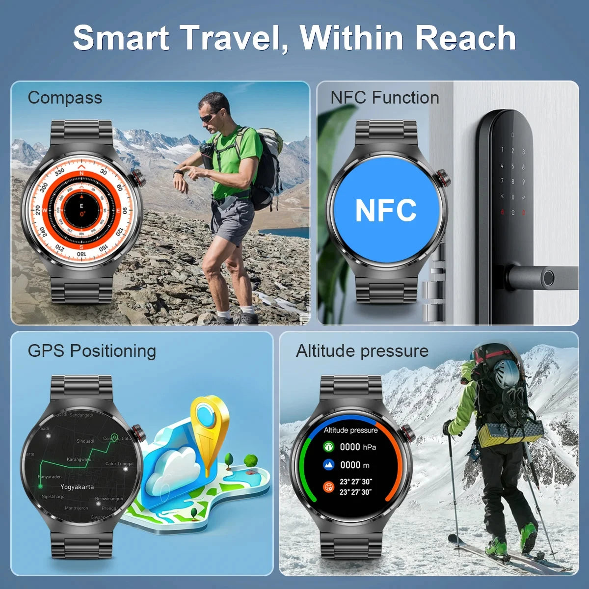 New GPS Smart Watch Men