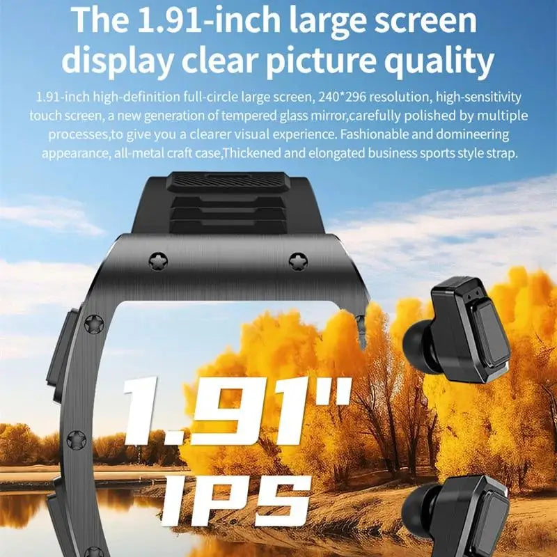 JM09 Smart Watch Wireless Earphone TWS 2 in 1