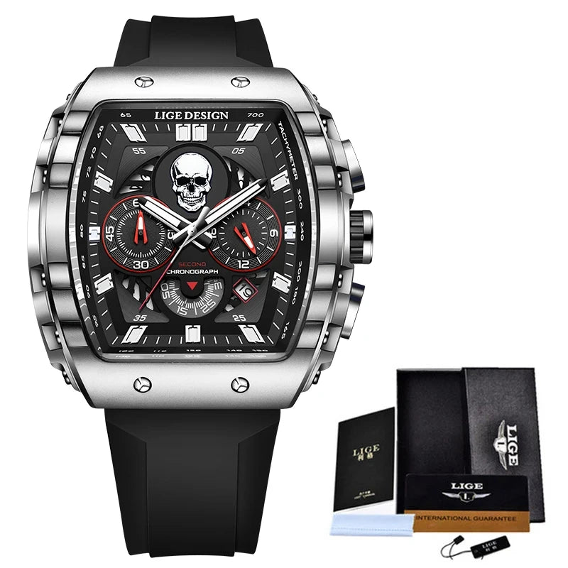 Fashion Sport Skull Watches Men Top Brand Luxury