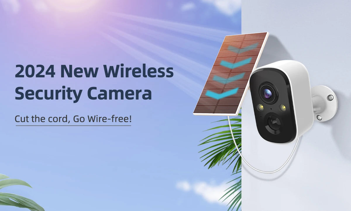 Security Battery Camera with Solar Panel