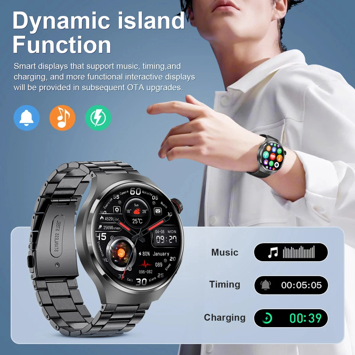 New GPS Smart Watch Men