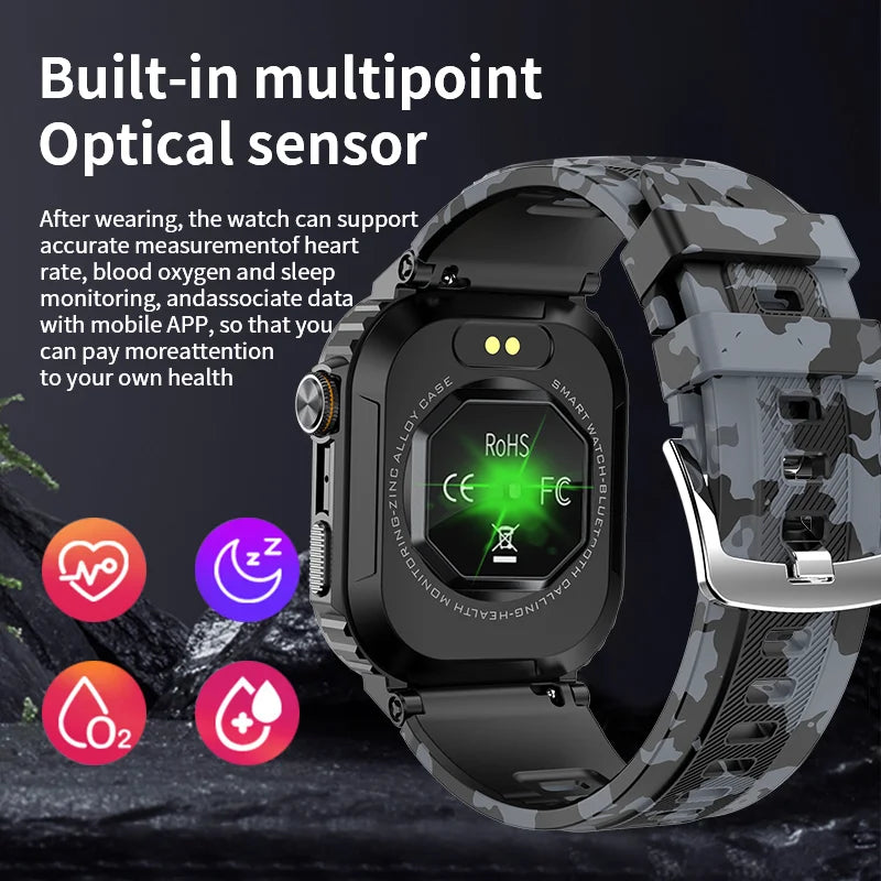 Rugged And Durable Military Smart Watch