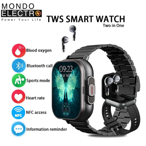 New Il Mondo Smart Watch Men With Earbuds